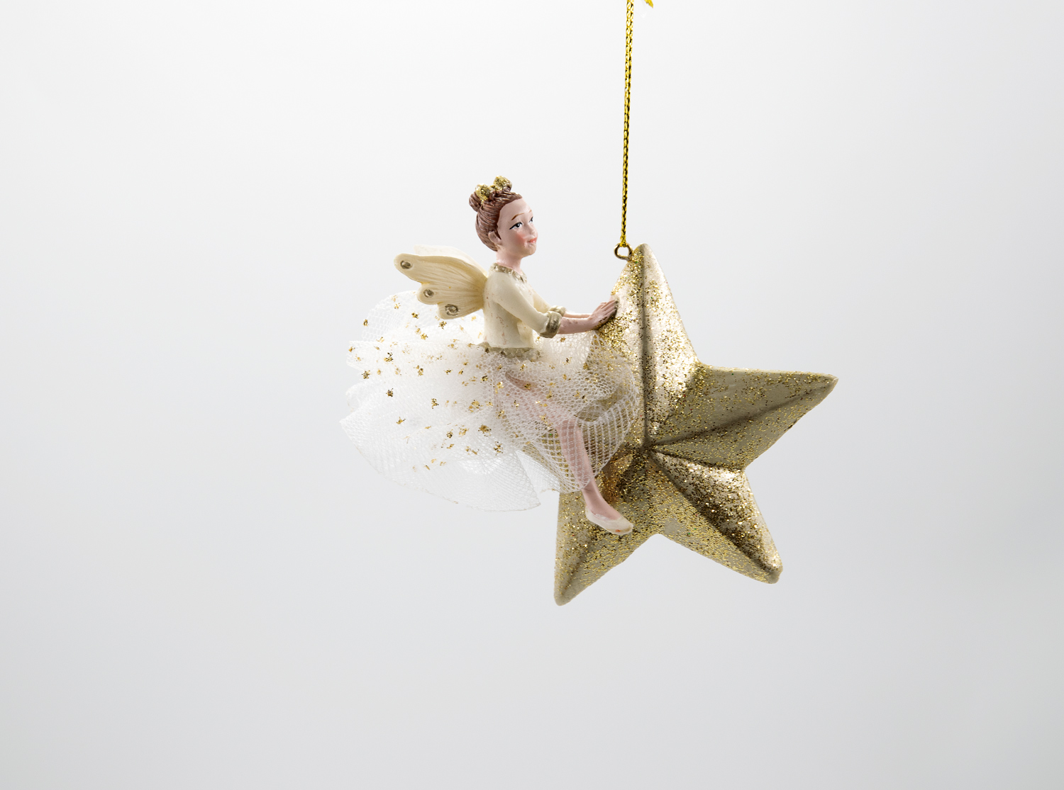 Ballerina Tänzerin Stern / Mond Christbaumschmuck