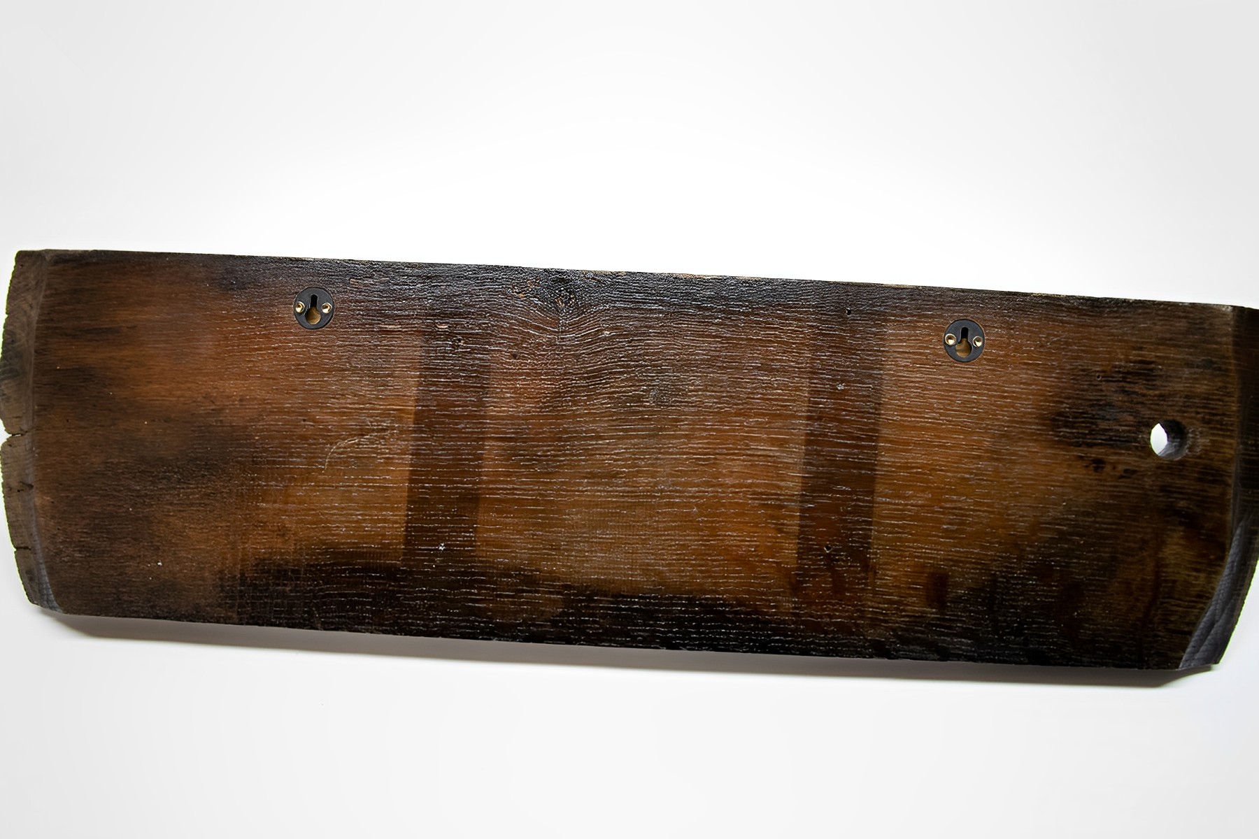 Garderobe Hakenleiste Rustikal Vintage Antik mit 4 schwarzen Haken