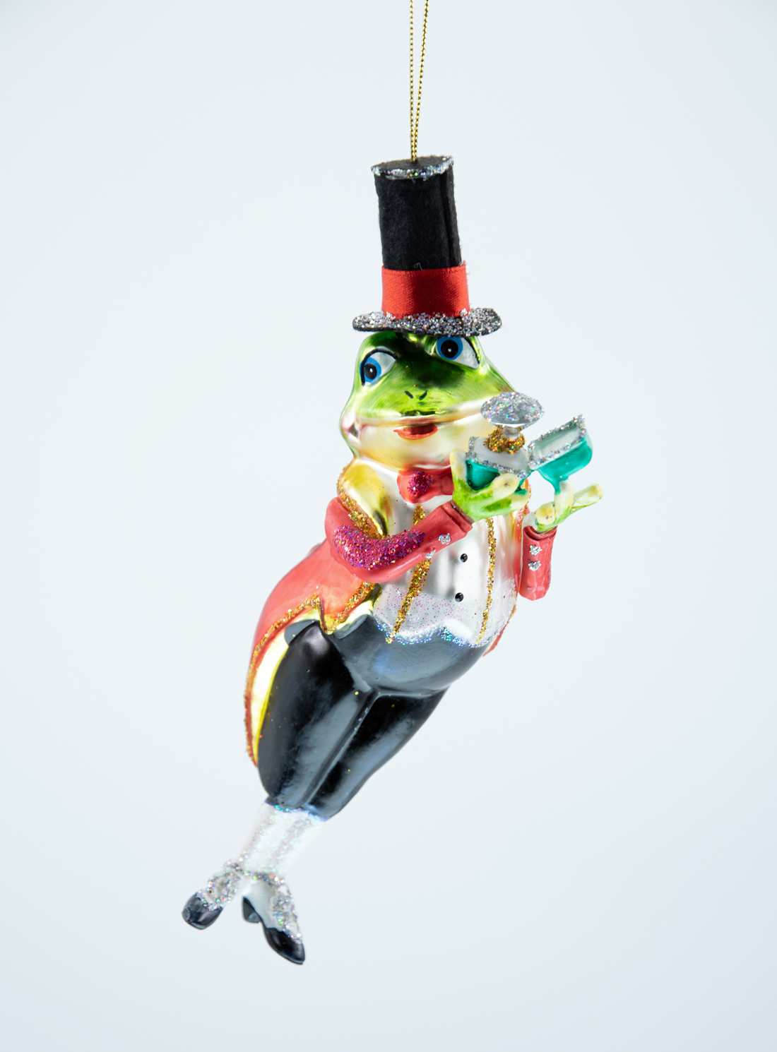 Weihnachtsschmuck Hänger Frosch Bräutigam mit Ring