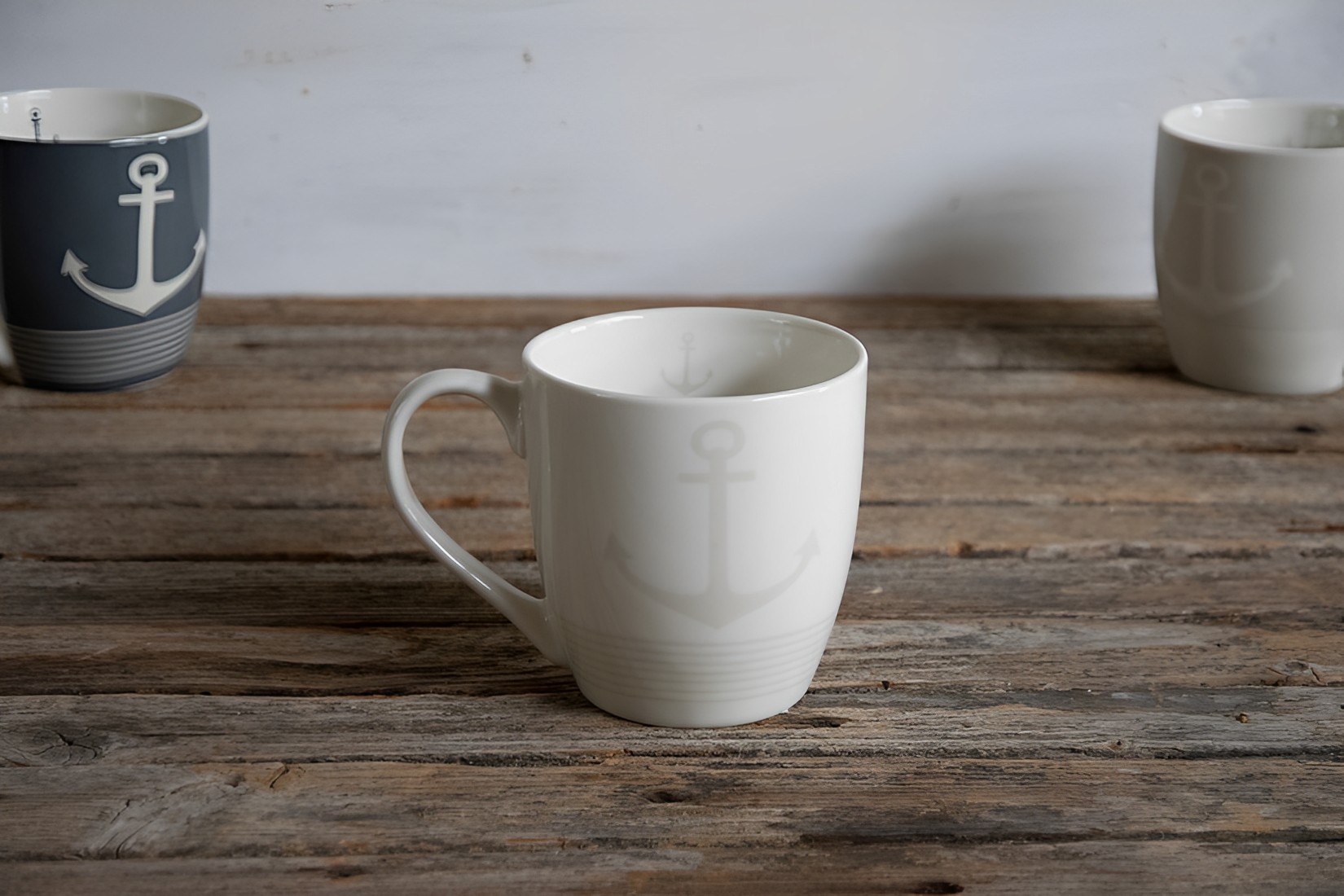 Kaffeetasse Becher Tasse  Jumbobecher Keramik 400ml Föhr Maritim 