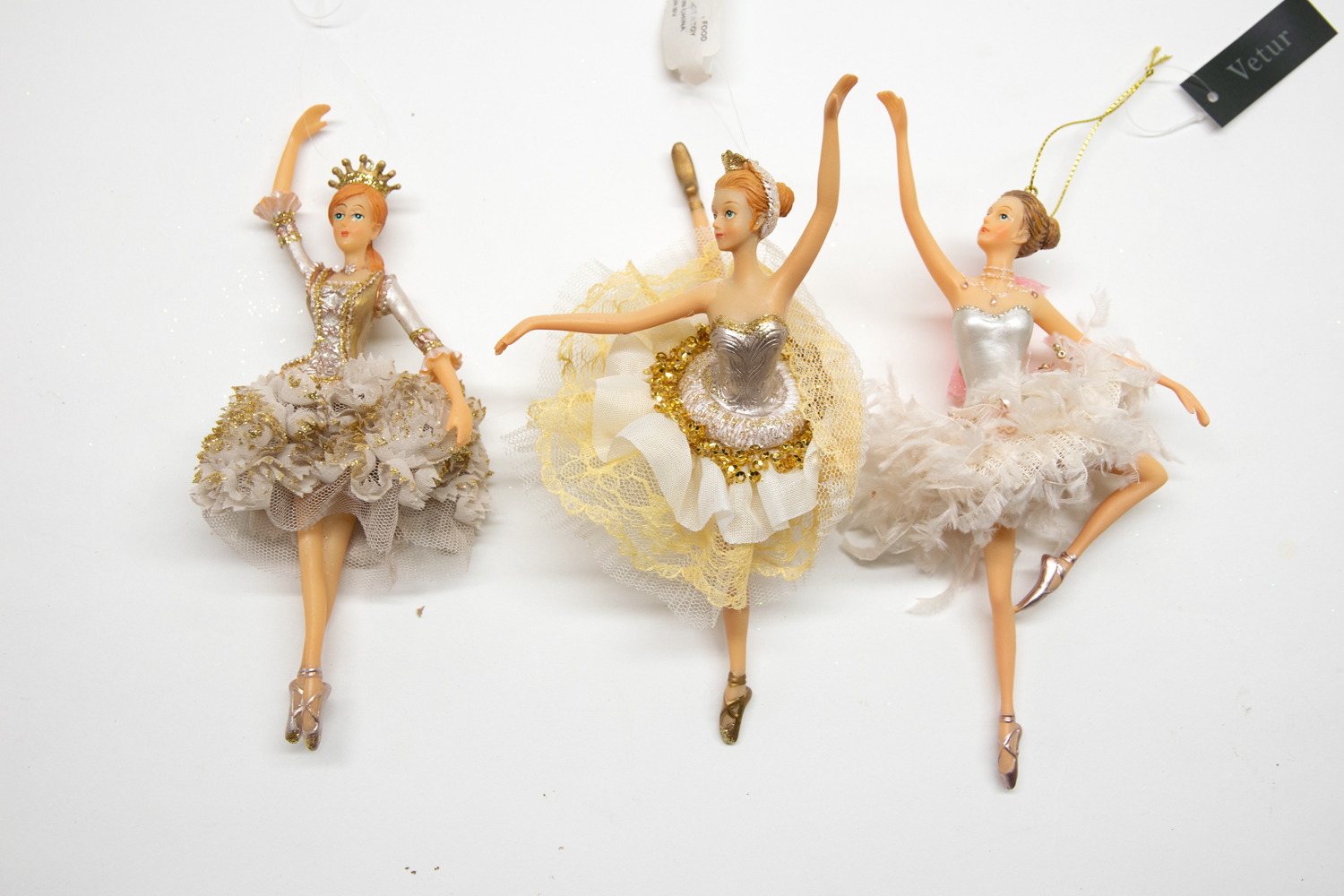 Ballerina 3er Set B-Ware Christbaumschmuck 
