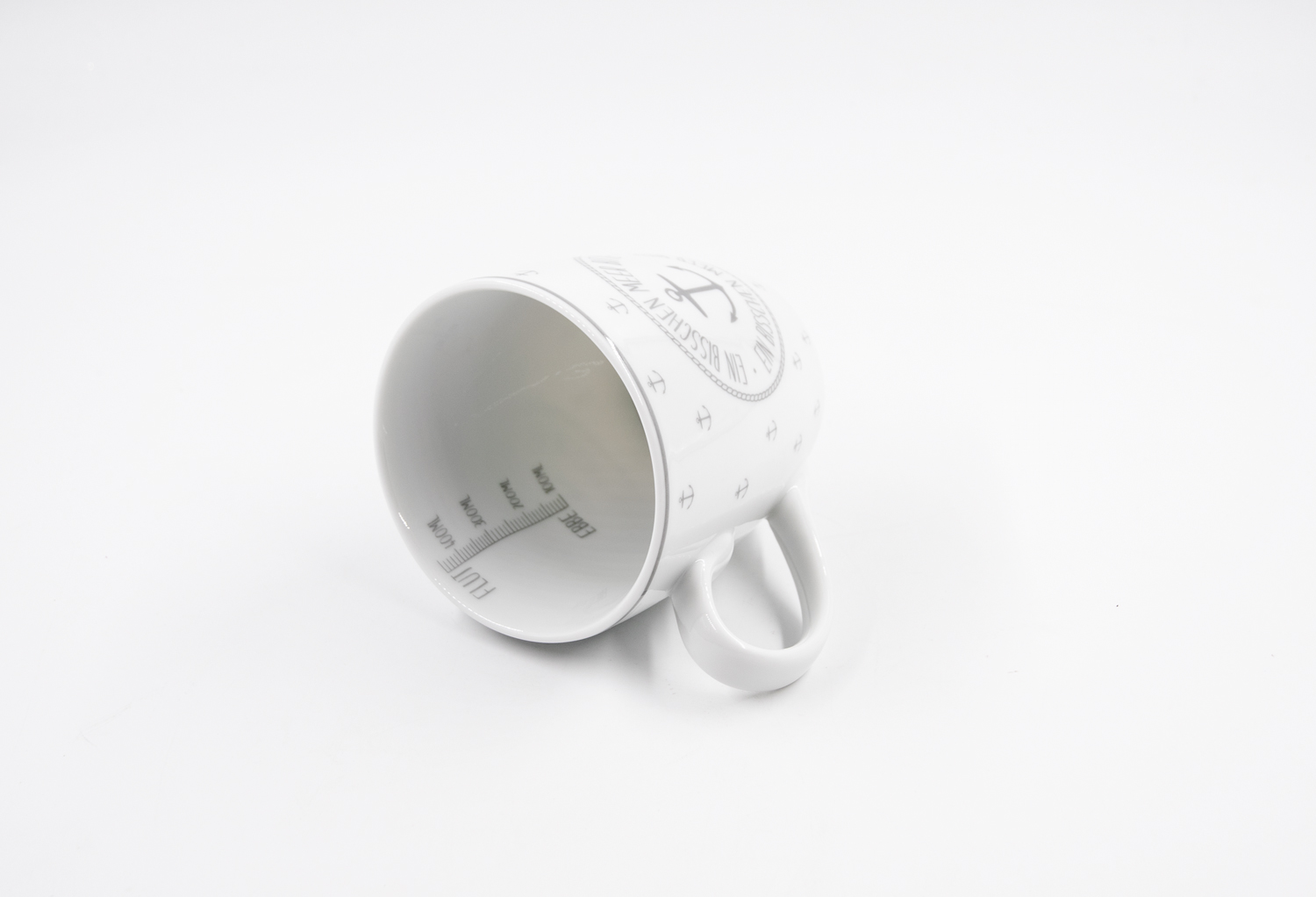 Kaffeetasse Ein Bisschen Meer Bitte Porzellan 450ml Maritim Landhausstil