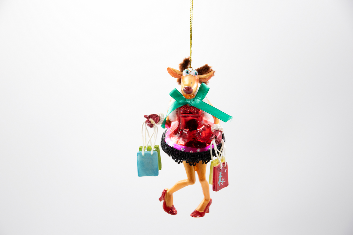 Rentier Shopping Reindeer Weihnachtsschmuck