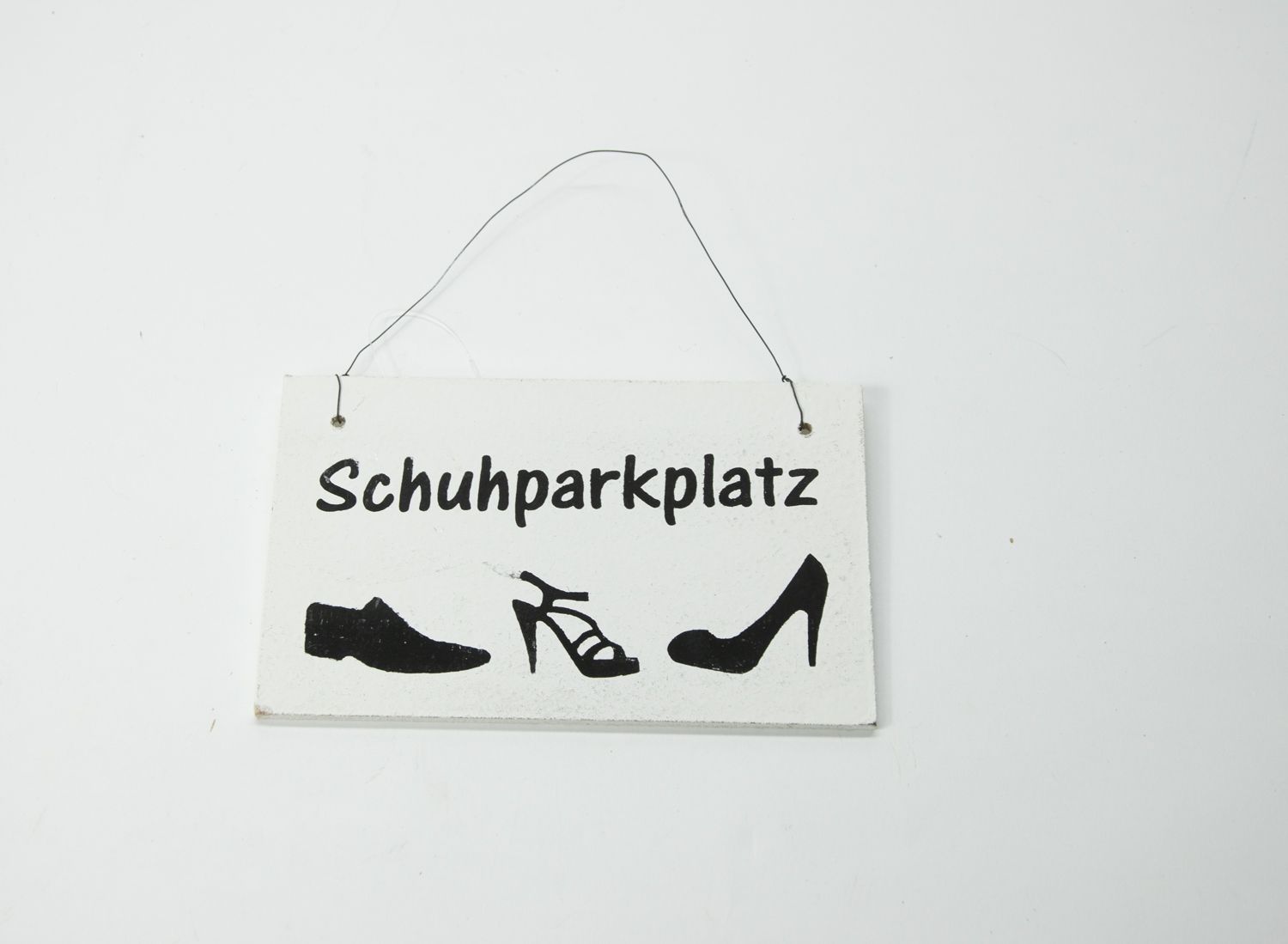 Schild Schuhparkplatz Landhausstil