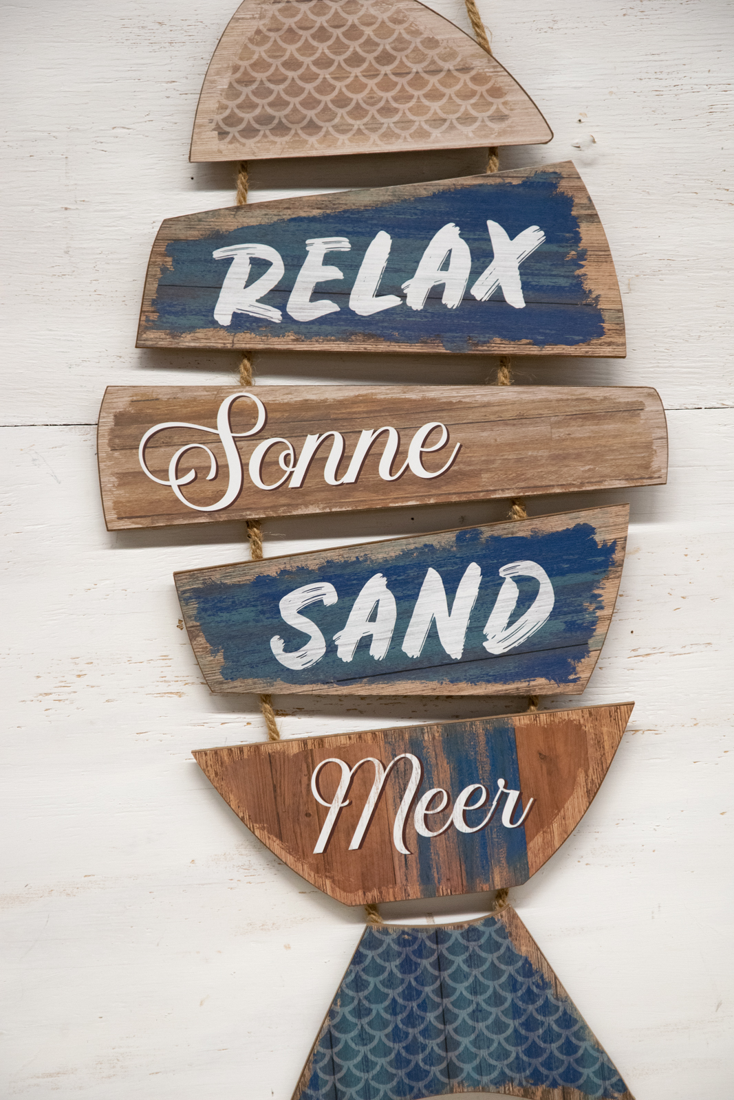 Türschild Schild Fisch MDF Landhausstil Maritim