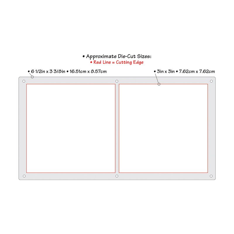 Sizzix Stanze Thinlits Grid Works Rahmen 7,3cm