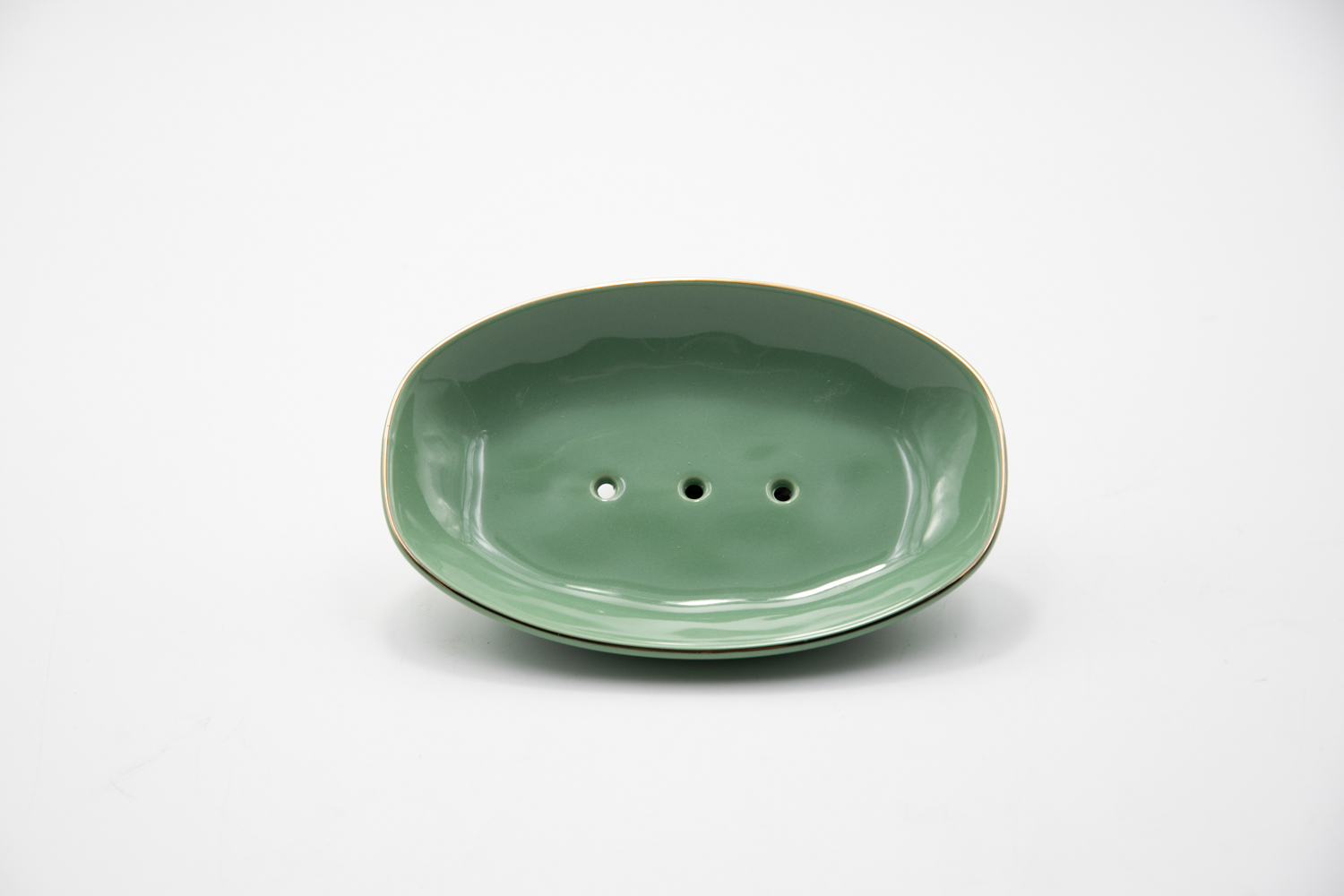 Seifenschale Seifenablage Steinzeug olive Classic Landhausstil 