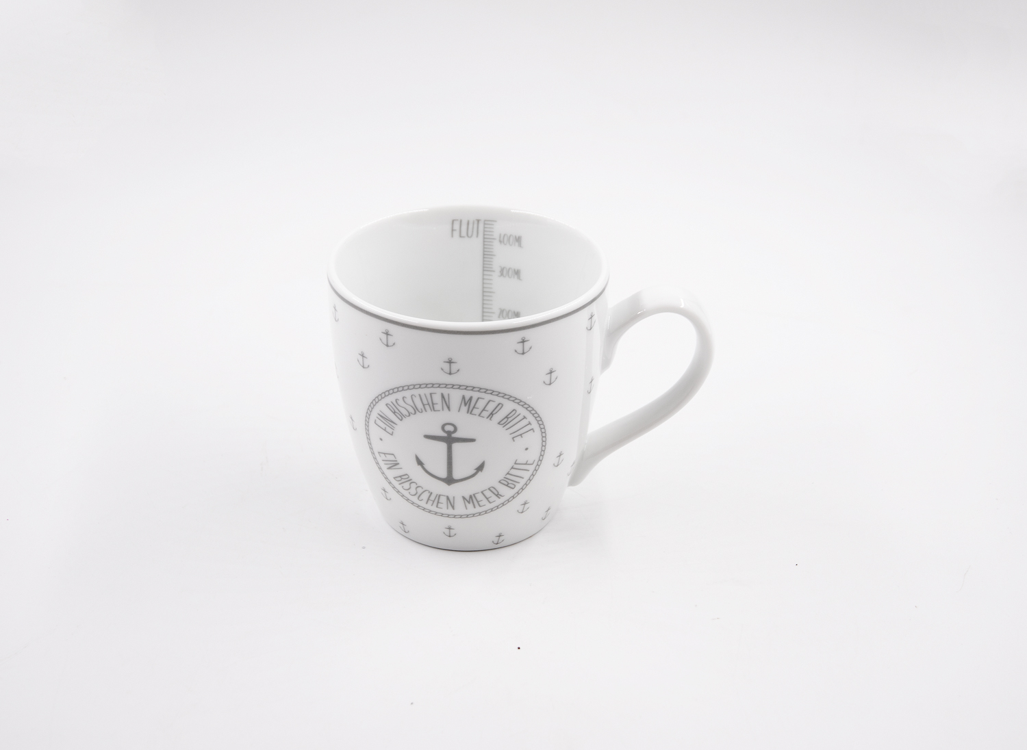 Kaffeetasse Ein Bisschen Meer Bitte Porzellan 450ml Maritim Landhausstil