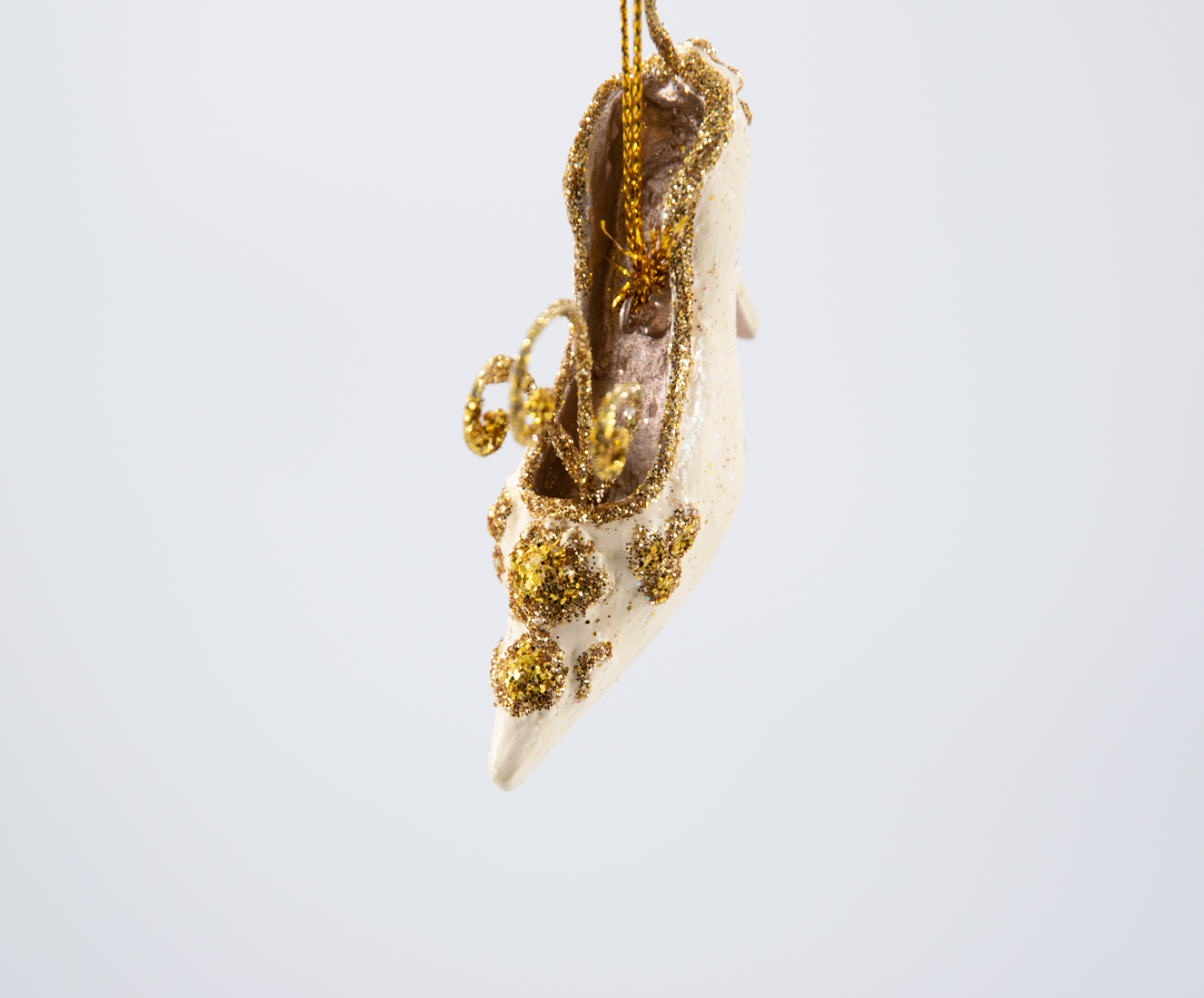 Schuh gold XMAS Christbaumschmuck  