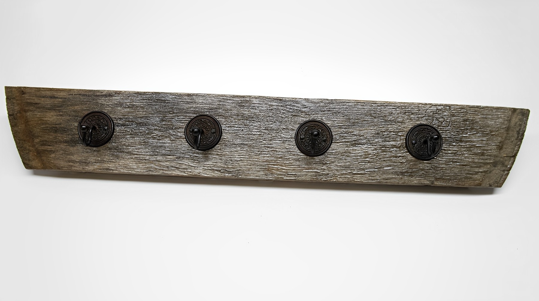 Garderobe Hakenleiste Rustikal Vintage Antik 4 runde Haken Garderobe Hakenleiste Rustikal Vintage Antik 4 runde Haken