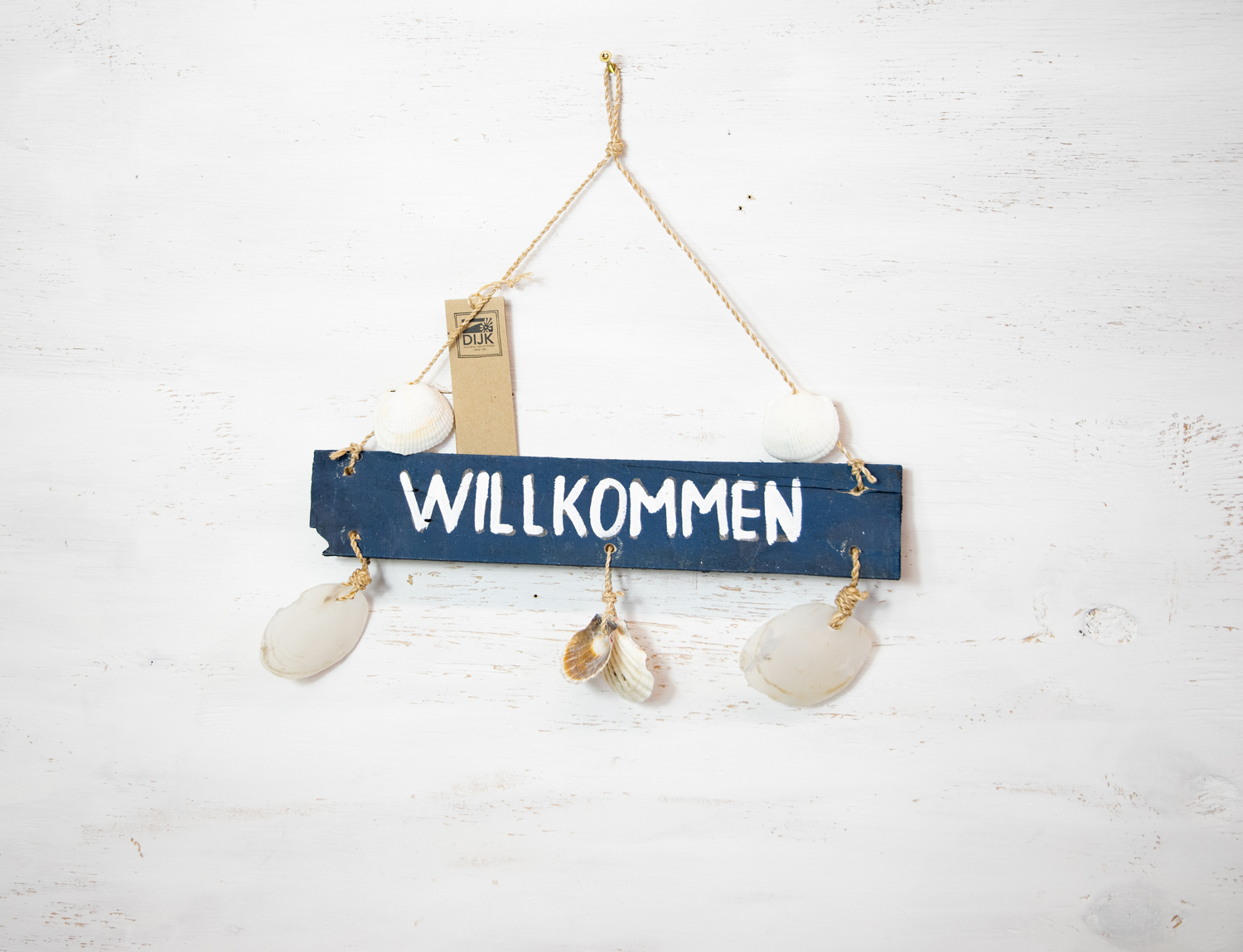 Türschild Willkommen blau Holz Maritim  Landhausstil