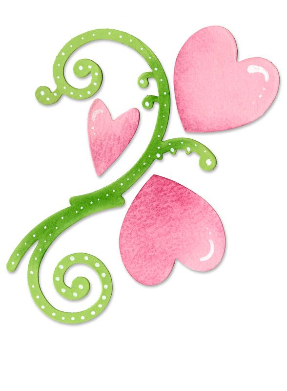Sizzix Stanze BIGZ die Flourish & Hearts