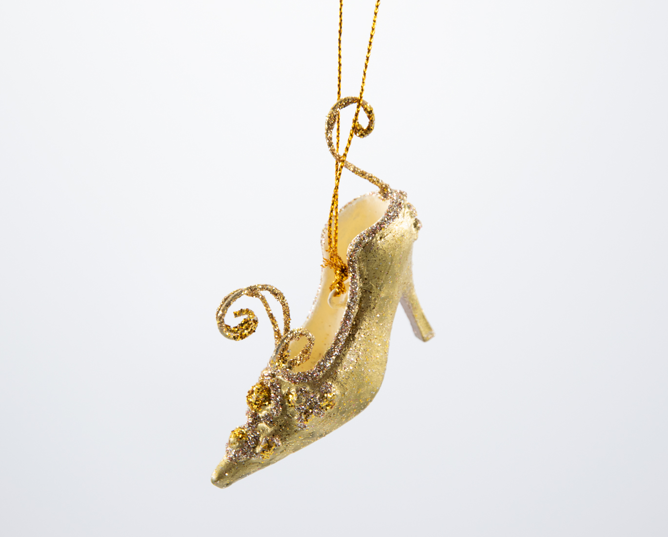 Schuh gold XMAS Christbaumschmuck 