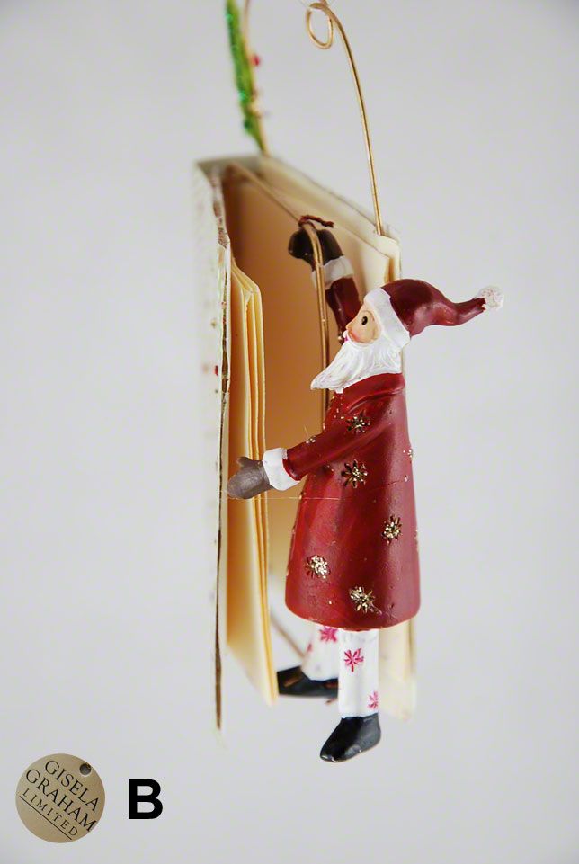 Gisela Graham Santa with Giant Book