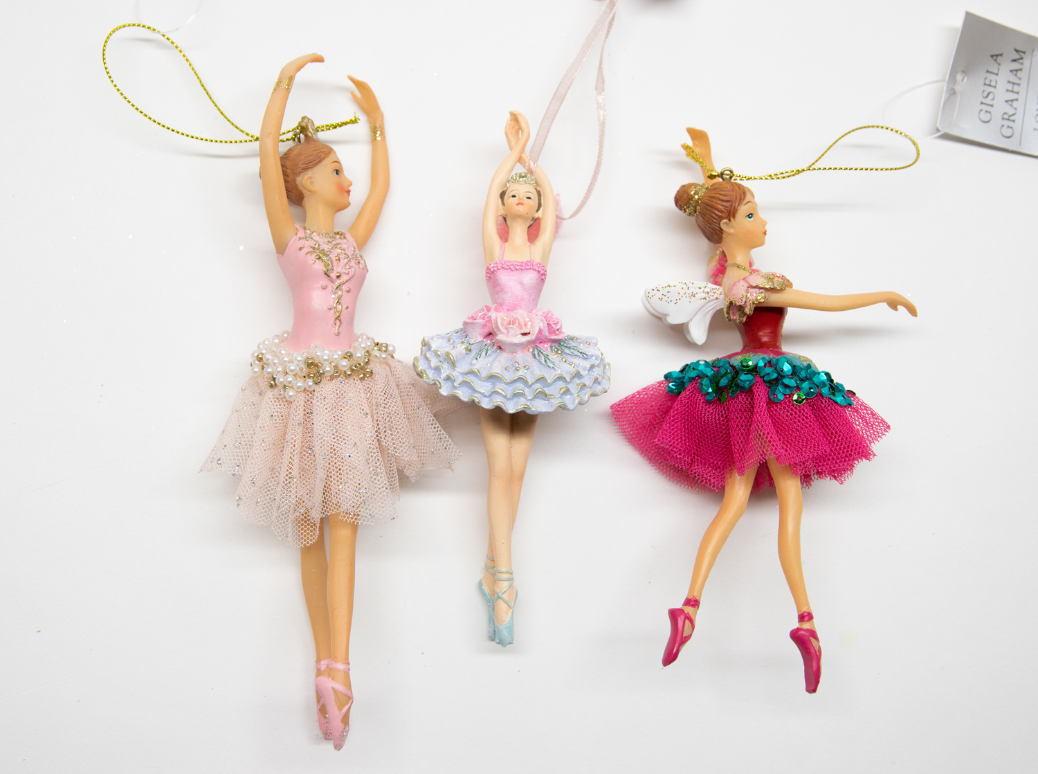Ballerina 3er Set B-Ware Christbaumschmuck   