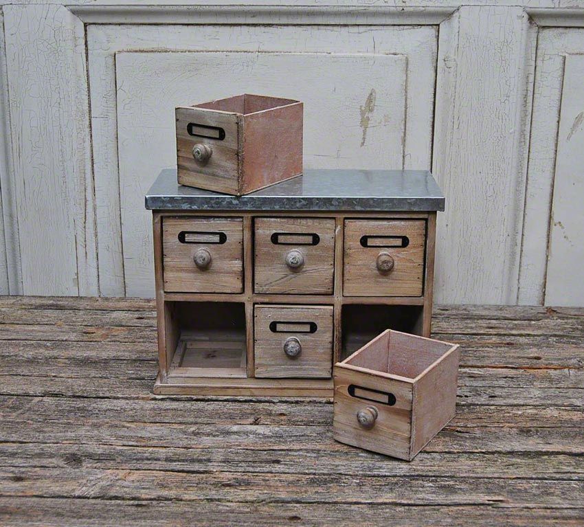 MiniKommode mit sechs Schubladen SEB13672